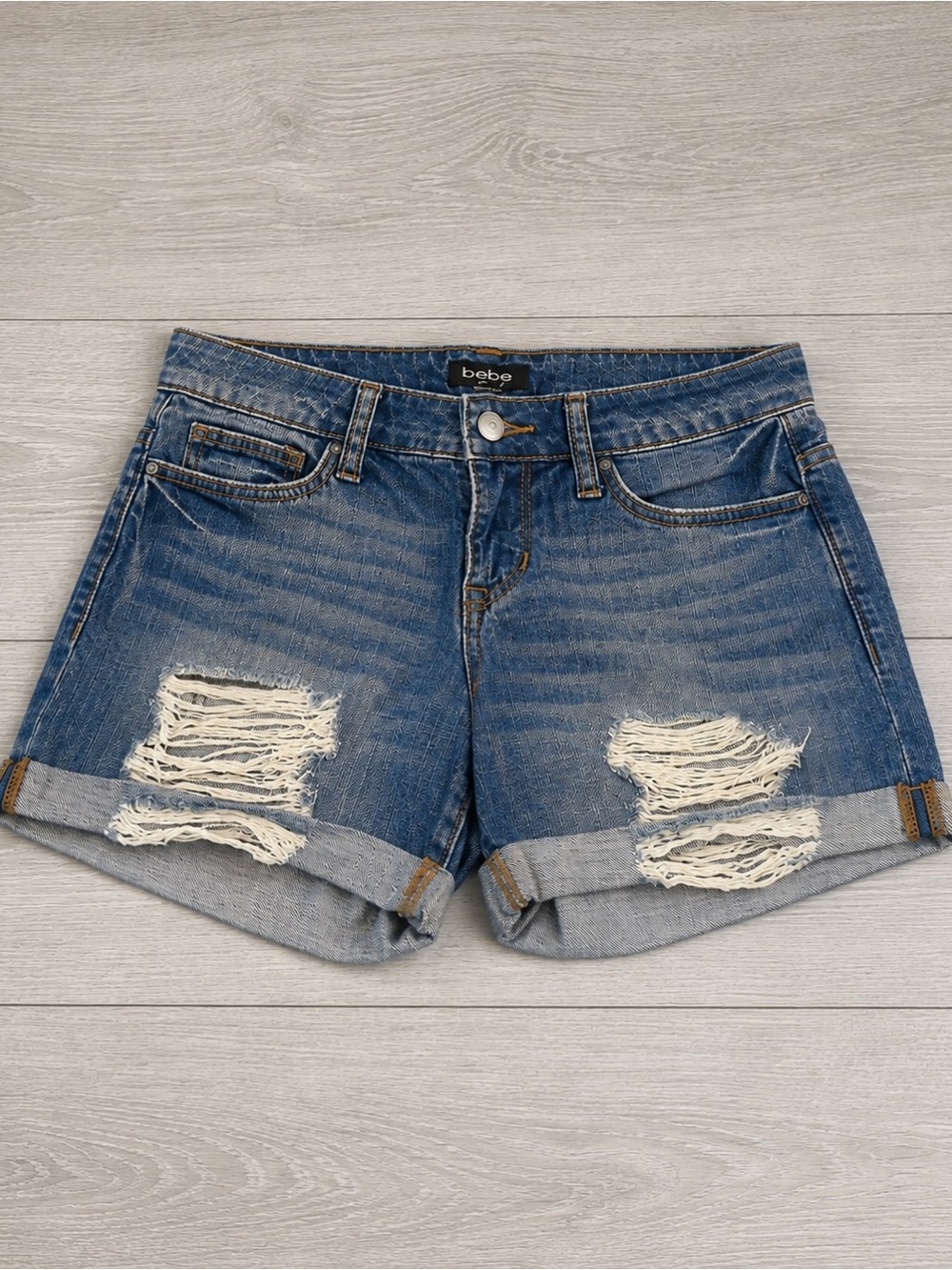 bebe | Blue Jean Shorts
